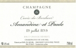 Champagne FAY Michel - etiquette de mariage